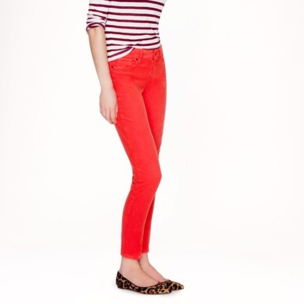 J. Crew Toothpick Corduroy Ankle Pants